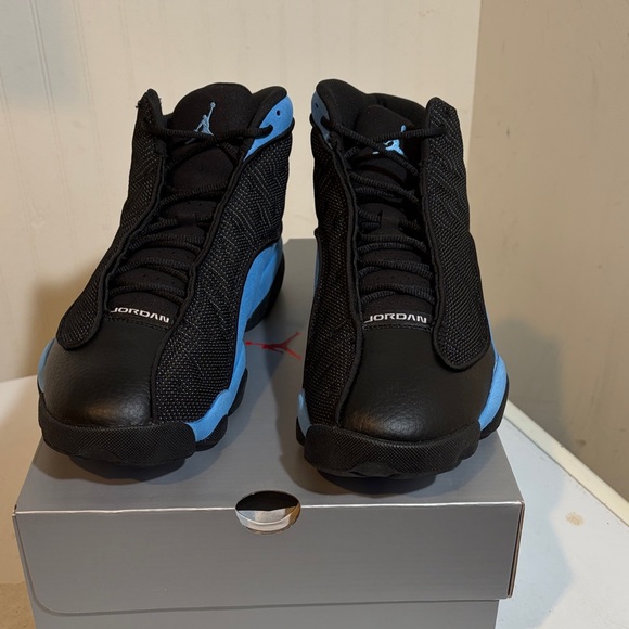 Jordan 13 Retro Athletic Shoes Black and Blue